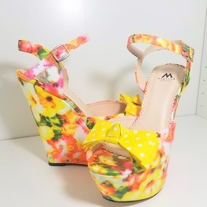 Multi-Color Wedge Sandal